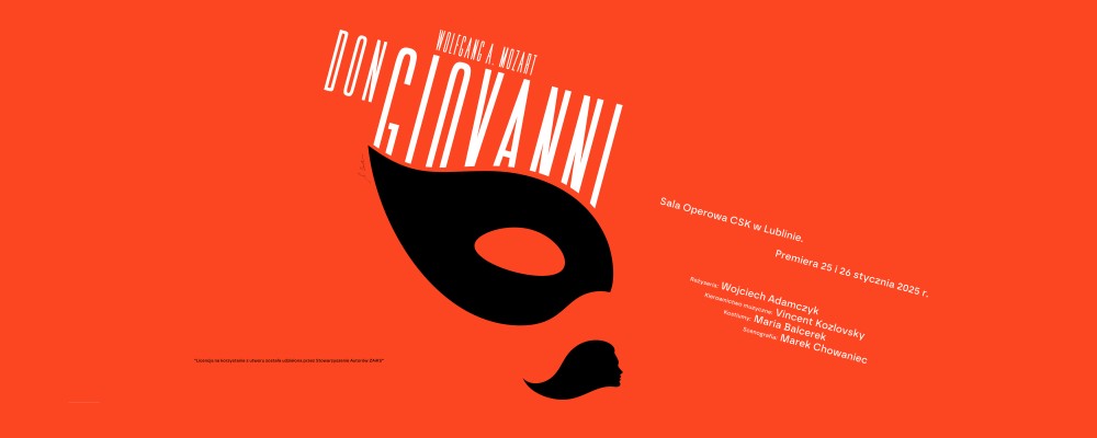 Don Giovanni - plakat premierowy.